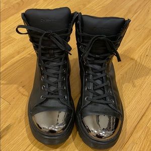 Dr Martens Silver Toe Sneaker Boots